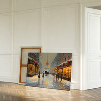 Winter Lights Glow On Paris Streets
