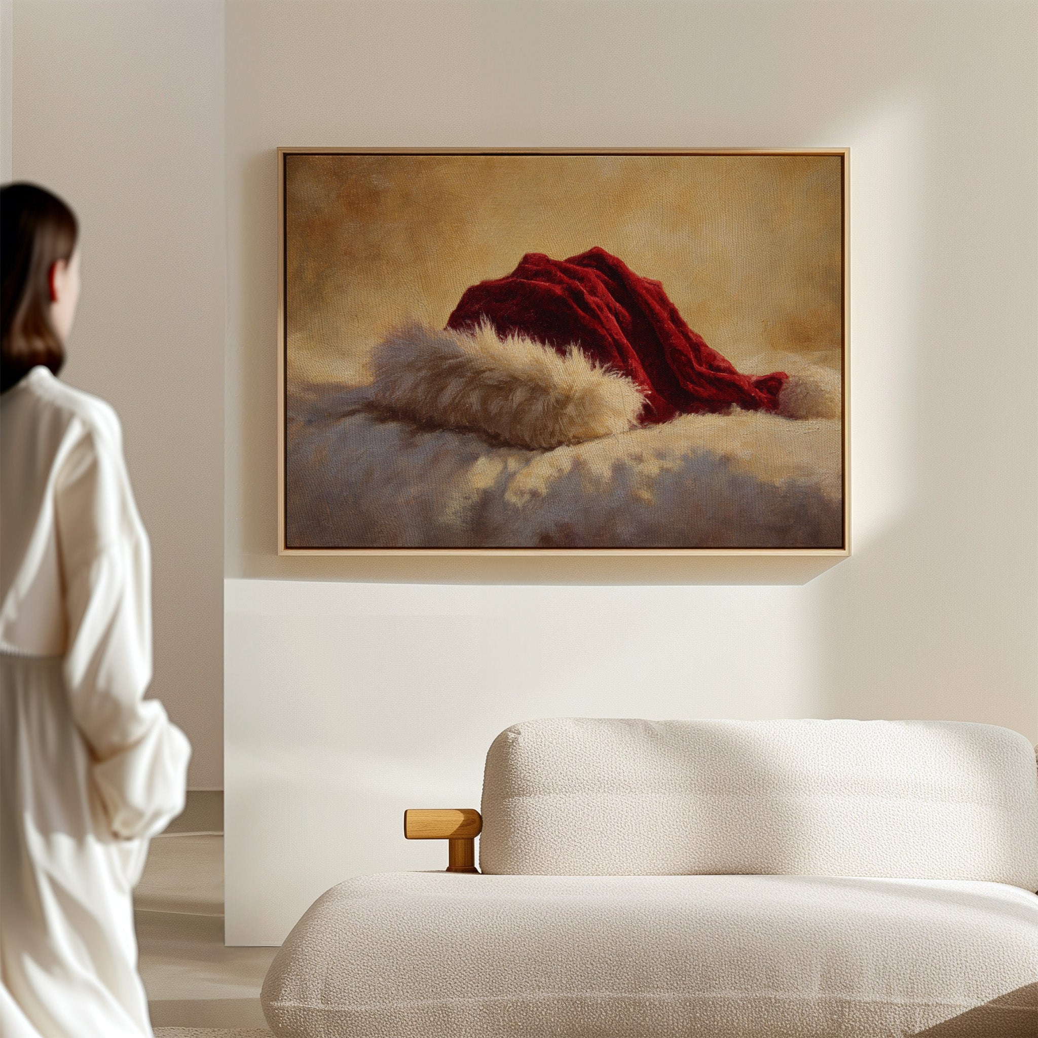Crimson Velvet Meets Winter Light