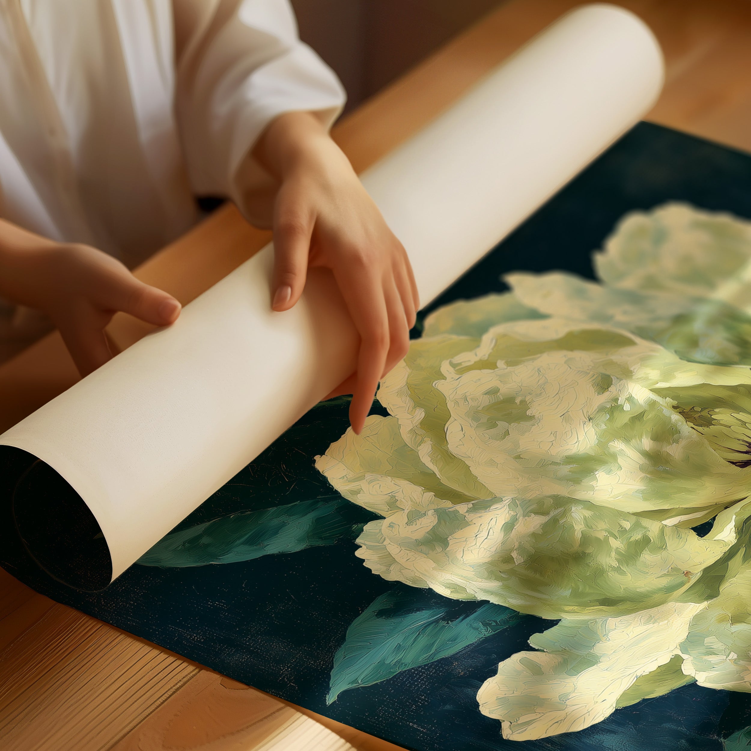 Ivory Bloom in Shadow