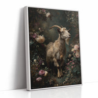 Noble Goat Among Faded Blooms