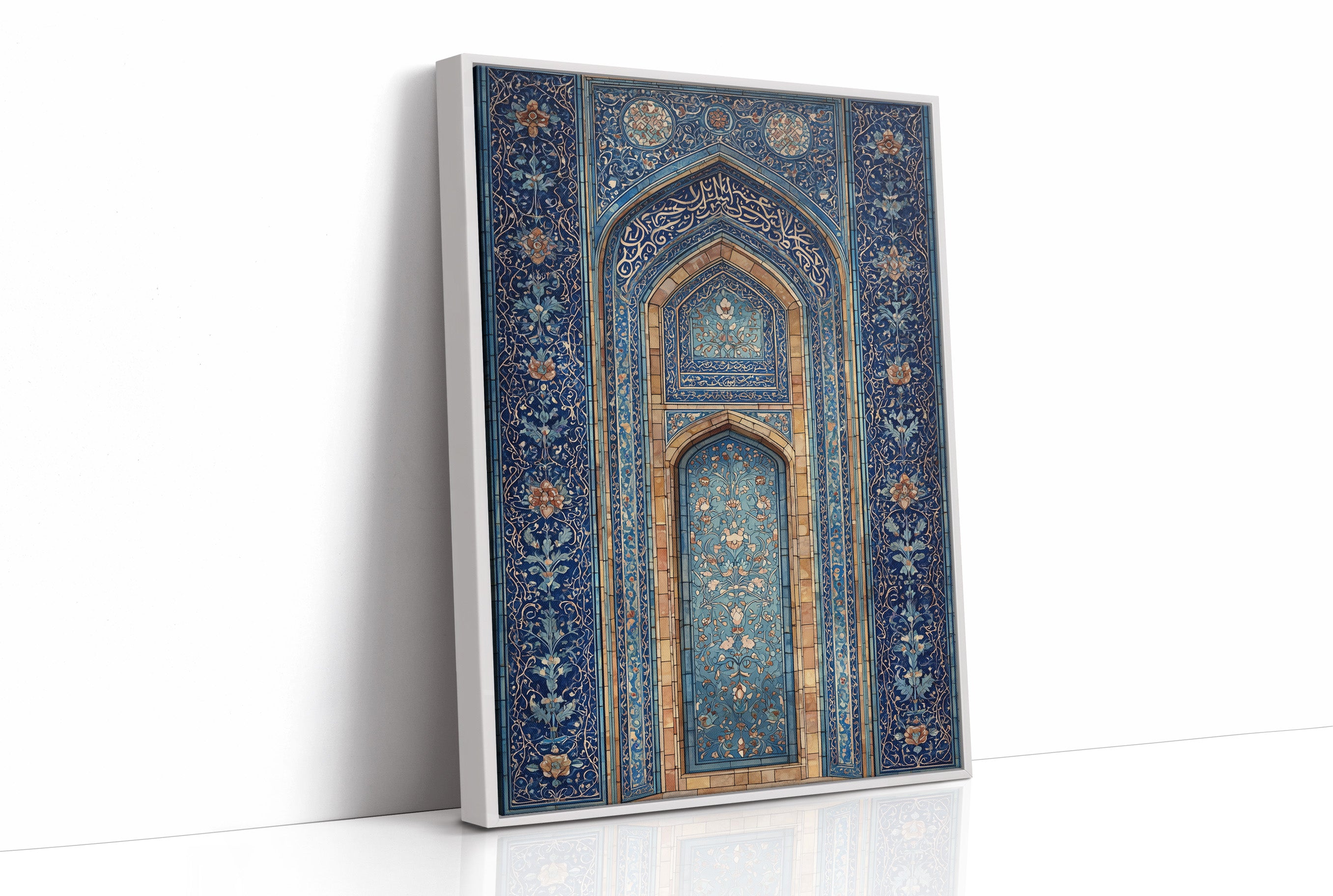 Blue Tiles Hold Ancient Prayers