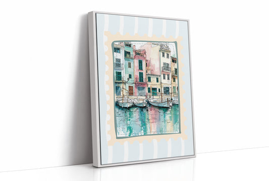 Harbor Stamp, Fishing Boats at Rest