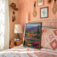 Wildflowers Paint The Desert Mountains
