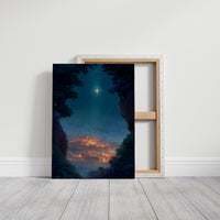 Celestial Guardian Illuminates Ancient Haven