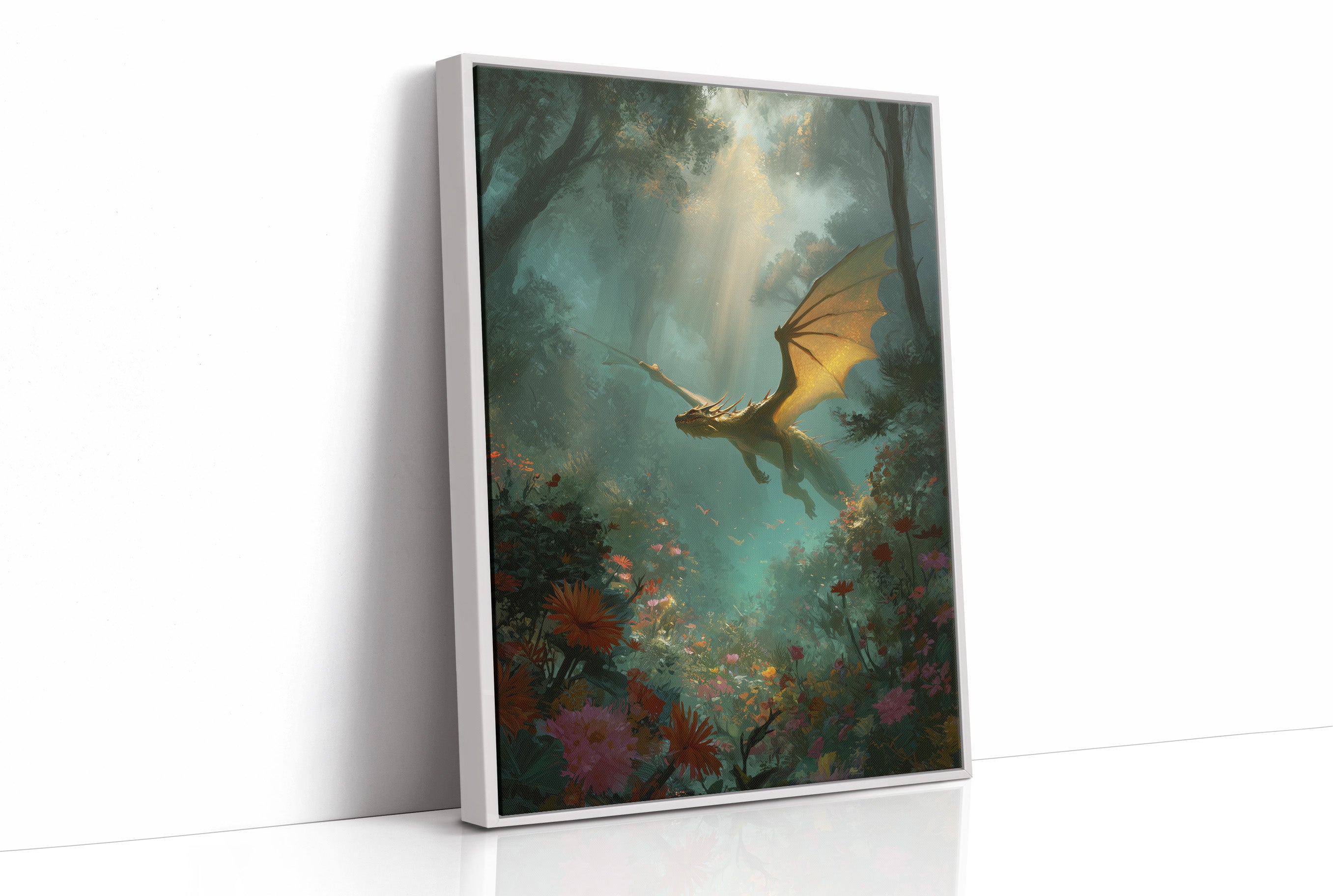 Golden Wings Through Misty Realms