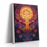 Sacred Light Among Garden Blooms