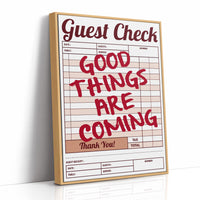 Good Things Are Coming Guest Check