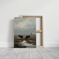 Beneath Clouds, Cows Repose