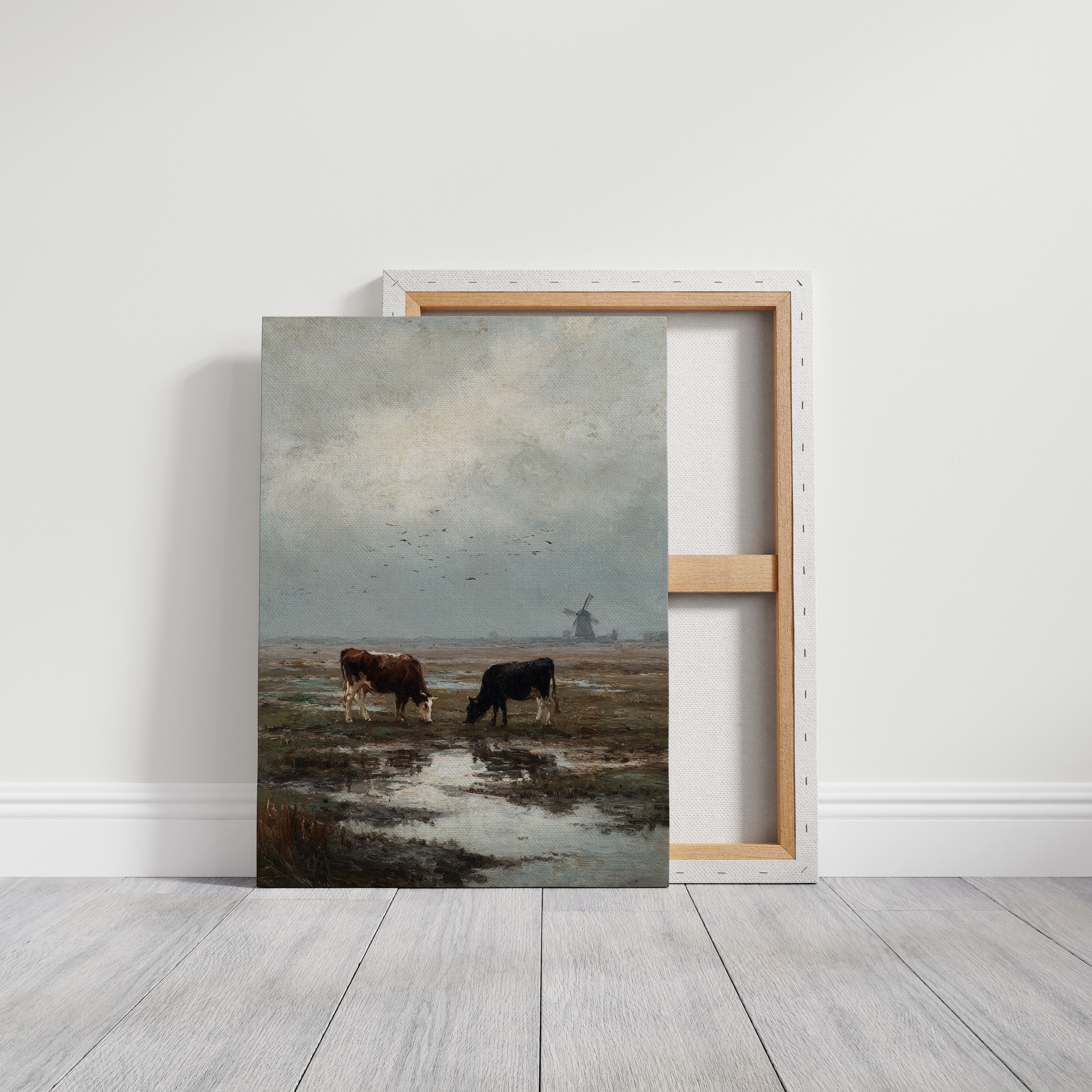 Beneath Clouds, Cows Repose