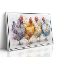 Four Feathered Friends Strolling Together