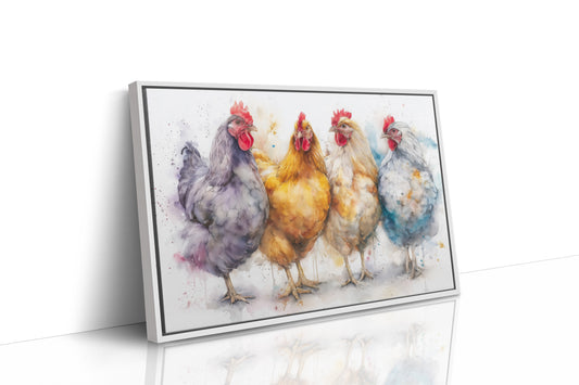 Four Feathered Friends Strolling Together