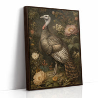 Wild Turkey Among Night Blooms
