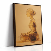 Sepia Lines Draw Morning Peace