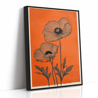 Poppies Draw Lines Against Sunset