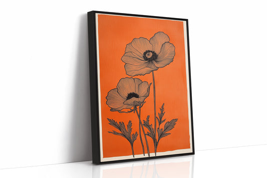 Poppies Draw Lines Against Sunset