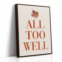 Maple Leaves Write Autumn Letters