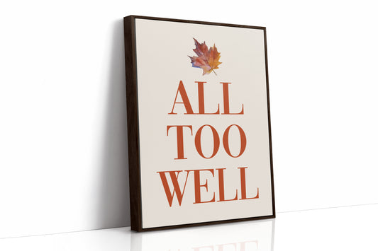 Maple Leaves Write Autumn Letters