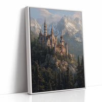 Alpine Fortress Crowns Misty Peaks