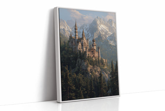 Alpine Fortress Crowns Misty Peaks