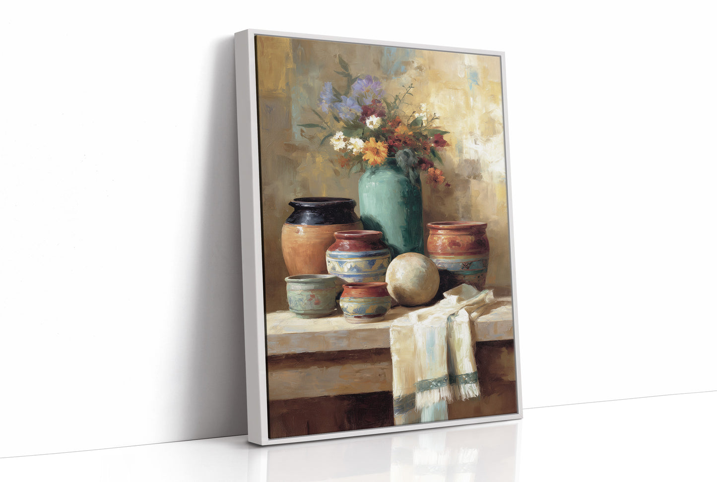 Pottery Gathers Wildflowers At Dawn