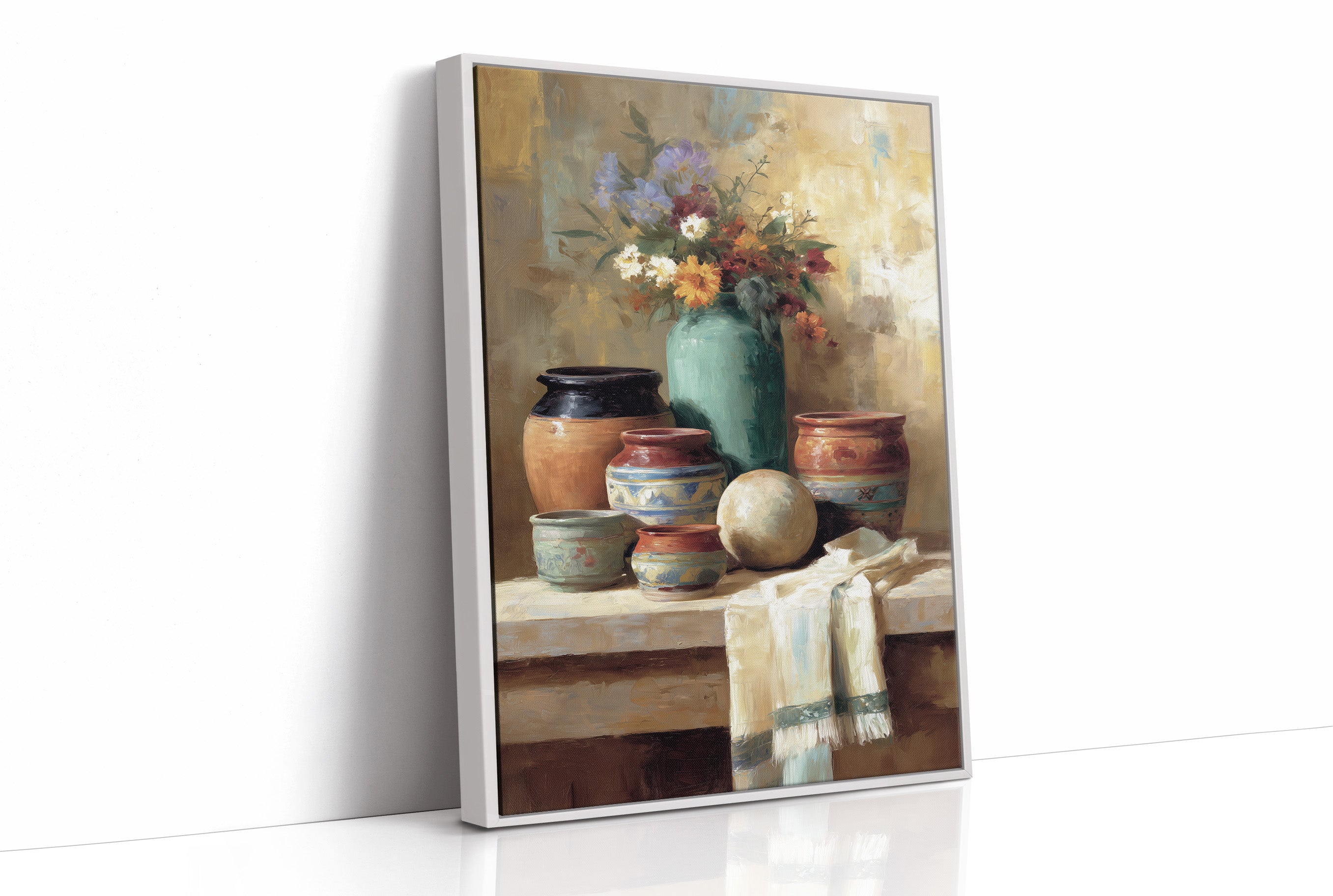 Pottery Gathers Wildflowers At Dawn