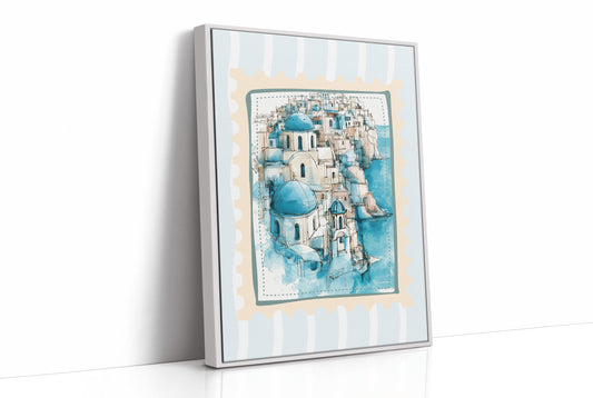 Santorini Blue, Sketched in Stamp
