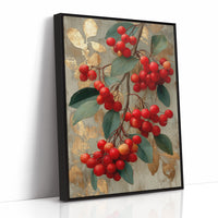 Winterberries and Gold Leaf