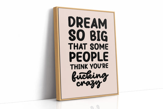 Dream So Big They Call You Crazy