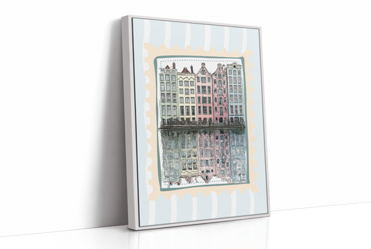 Amsterdam Gables, Stamped in Pastel