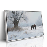 Solitude Grazes Through Winter's Quiet