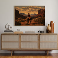 Sunset Maps The Canyon's Heart