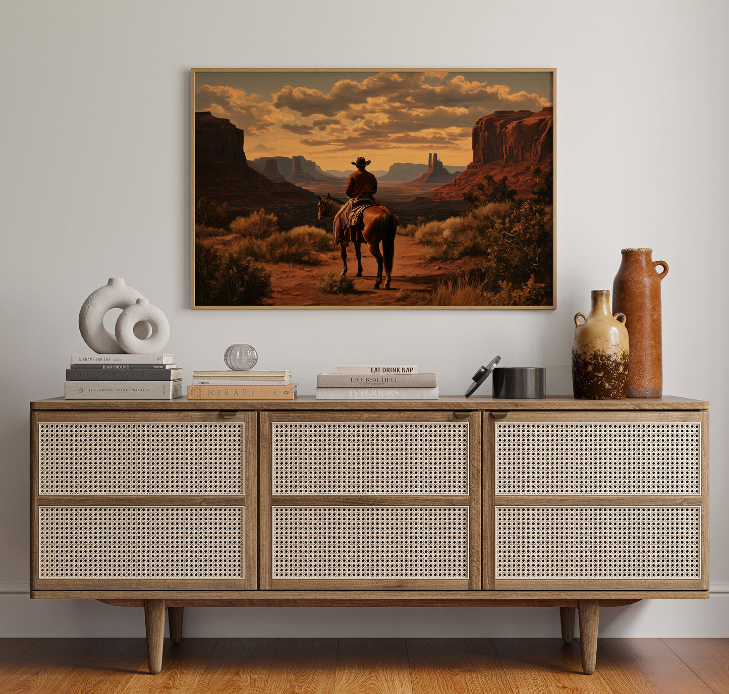 Sunset Maps The Canyon's Heart