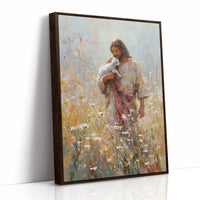 Gentle Guardian Amid Wildflower Meadow