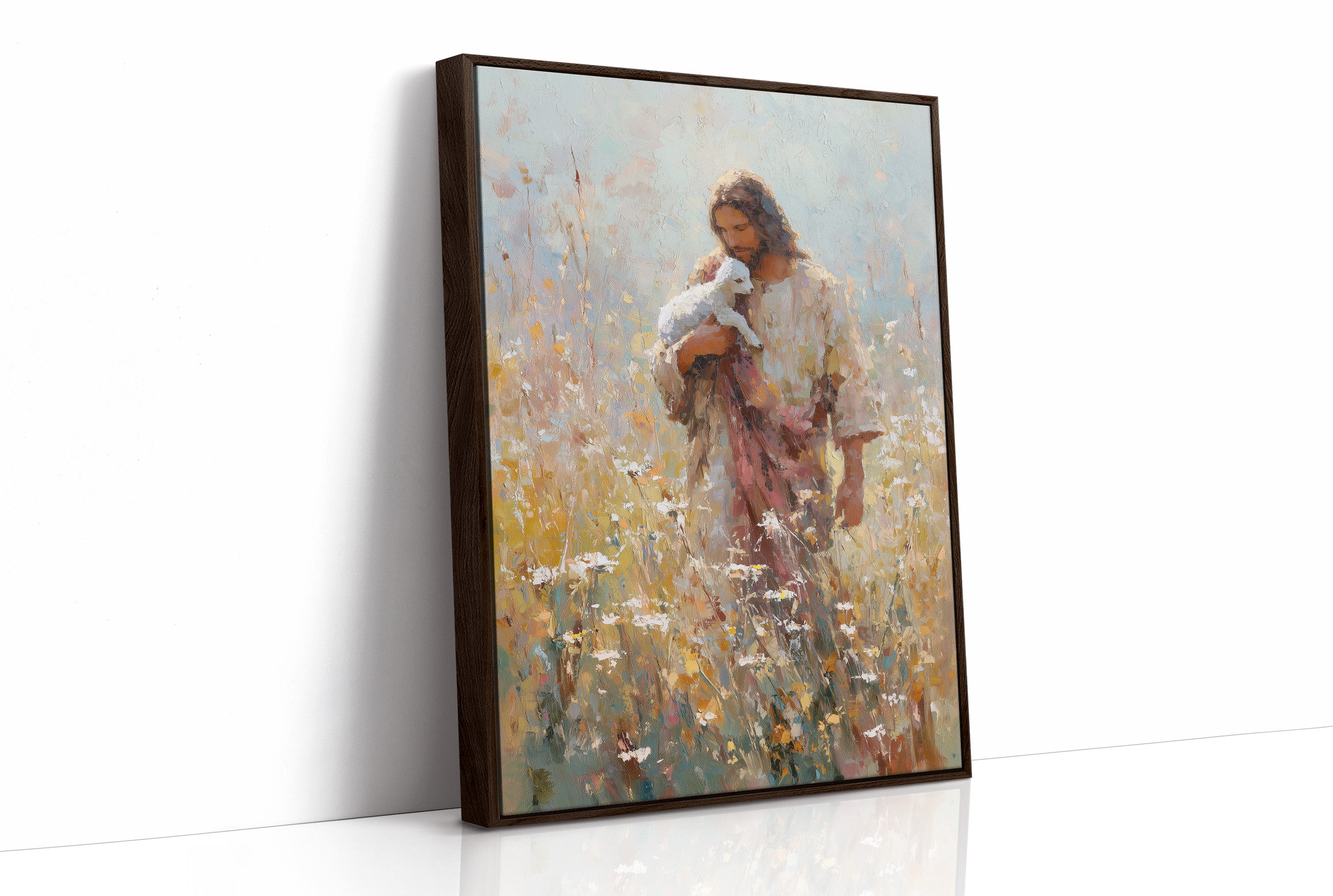 Gentle Guardian Amid Wildflower Meadow