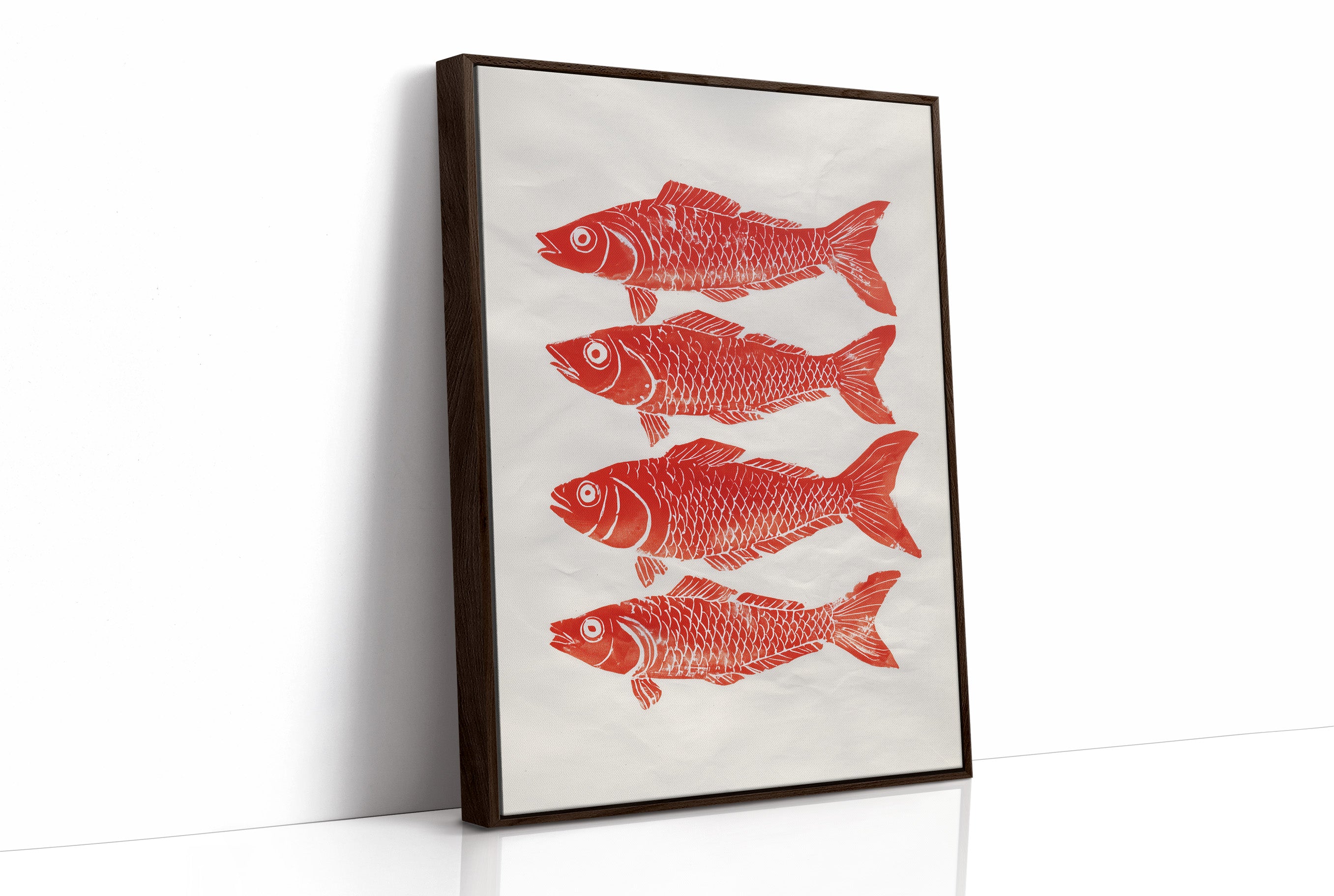 Red Fish Dance In Morning Light