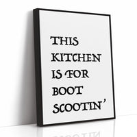 This Kitchen Is for Boot Scootin