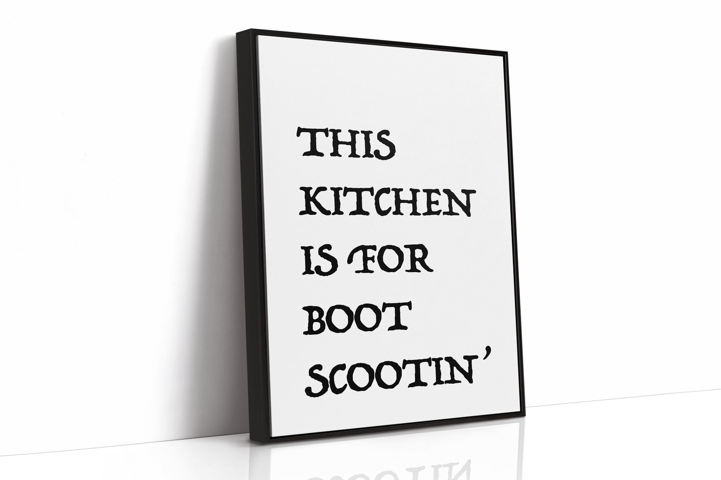 This Kitchen Is for Boot Scootin