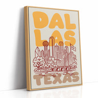 Dallas, Bubble Letter Skyline