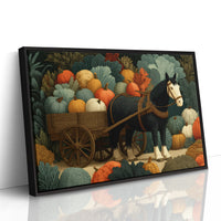 Hauling Pumpkins, Eyeing the Kale