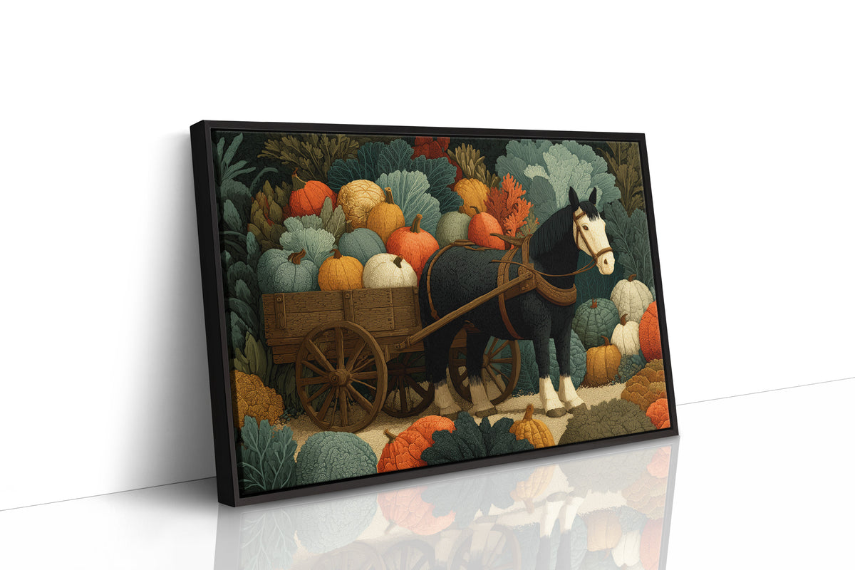 Hauling Pumpkins, Eyeing the Kale