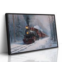 Steam Rises Through Winter's Quiet Forest