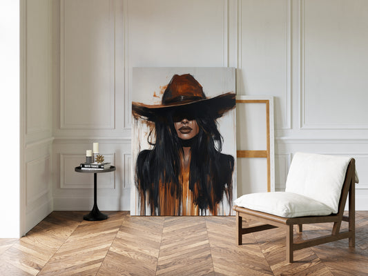 Midnight Dust – Western Cowgirl Wall Art