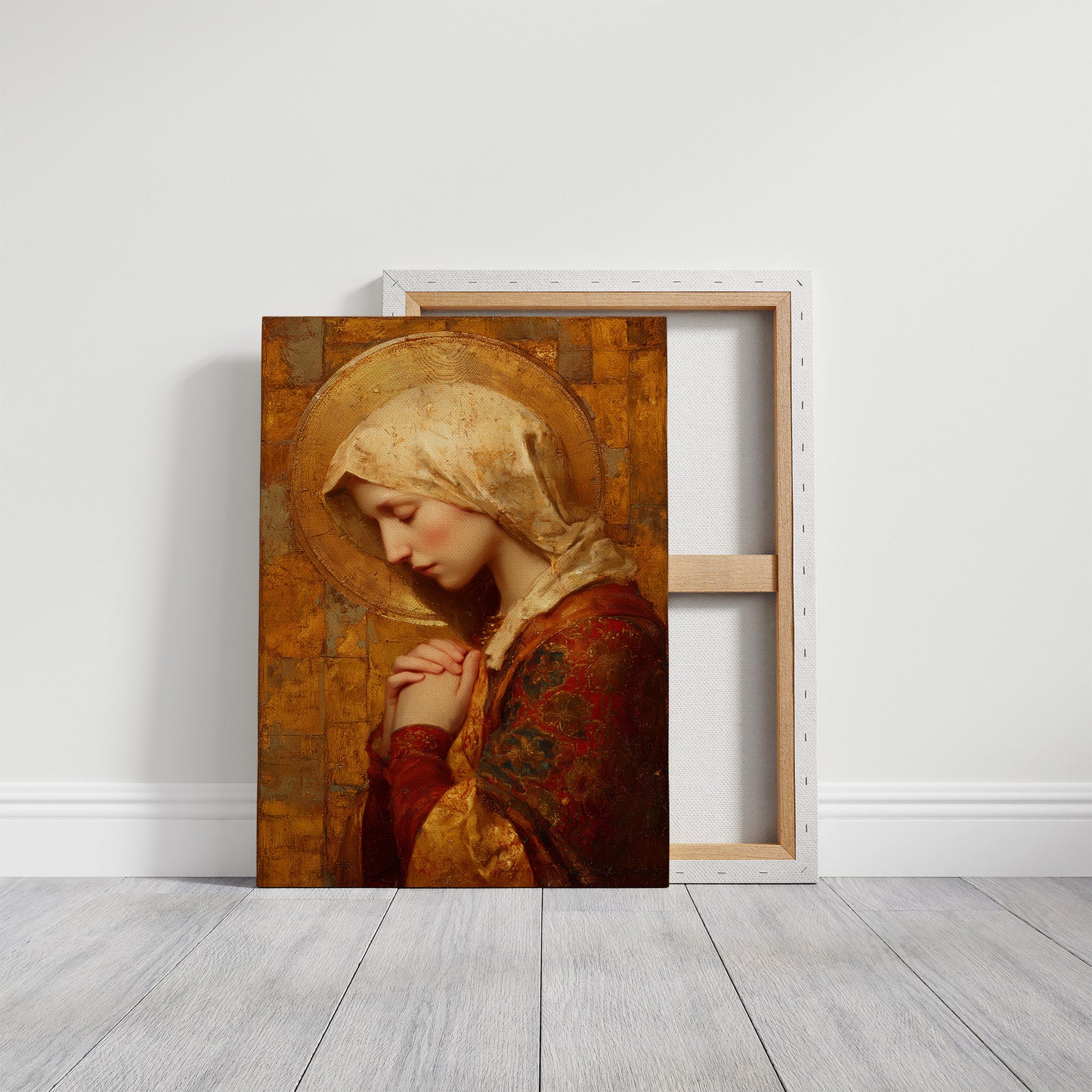 Golden Devotion in Crimson Light