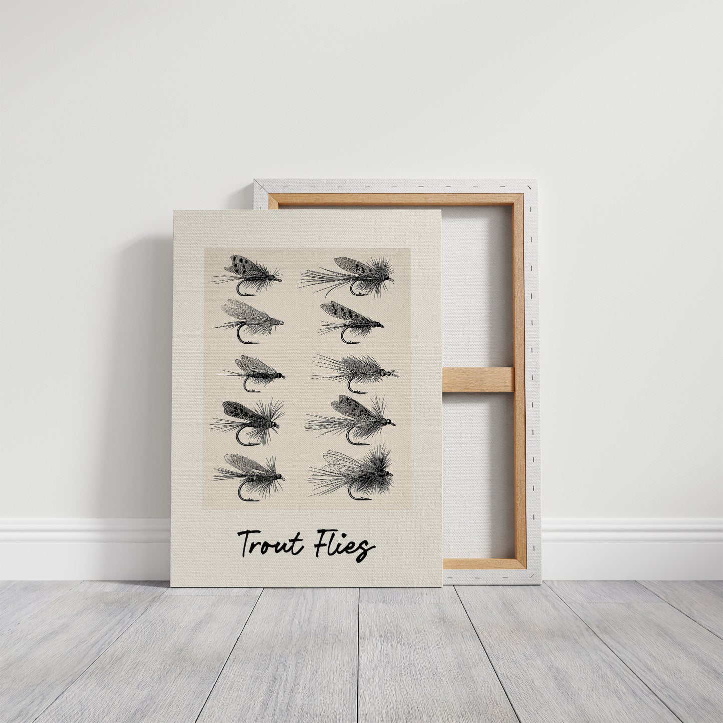 Trout Flies, Ten on the Page