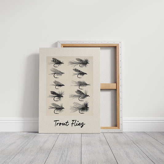 Trout Flies, Ten on the Page