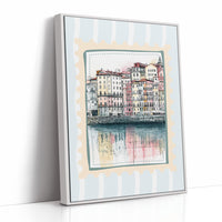 Porto's Ribeira, Sketched in Stamp