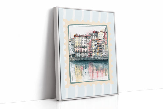 Porto's Ribeira, Sketched in Stamp
