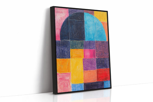 Colors Dance Through City Windows