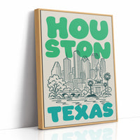 Houston, Bubble Letter Skyline
