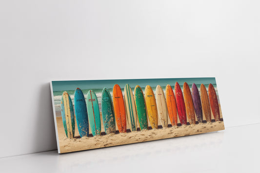 Vintage Surfboard Rainbow